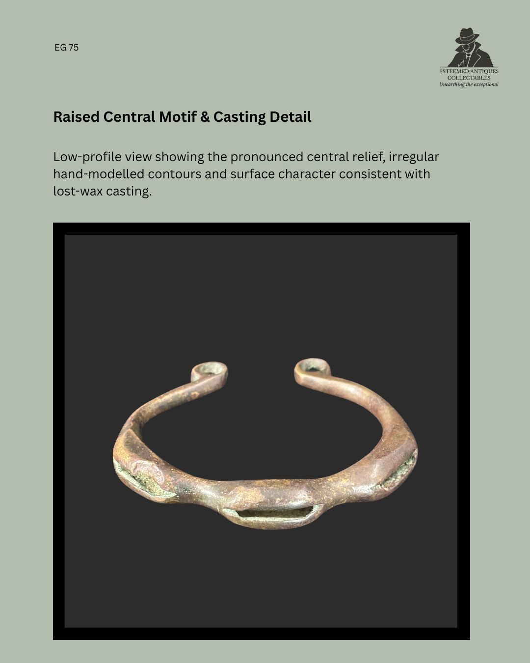 Dan-Attributed Copper-Alloy Bracelet, Côte d’Ivoire / Liberia, Early 20th Century