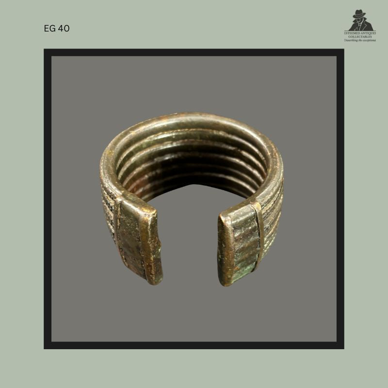 Lobi Lost-Wax Cast Bronze Currency Bracelet For Sale – Burkina Faso – Ex Egon Guenther Collection