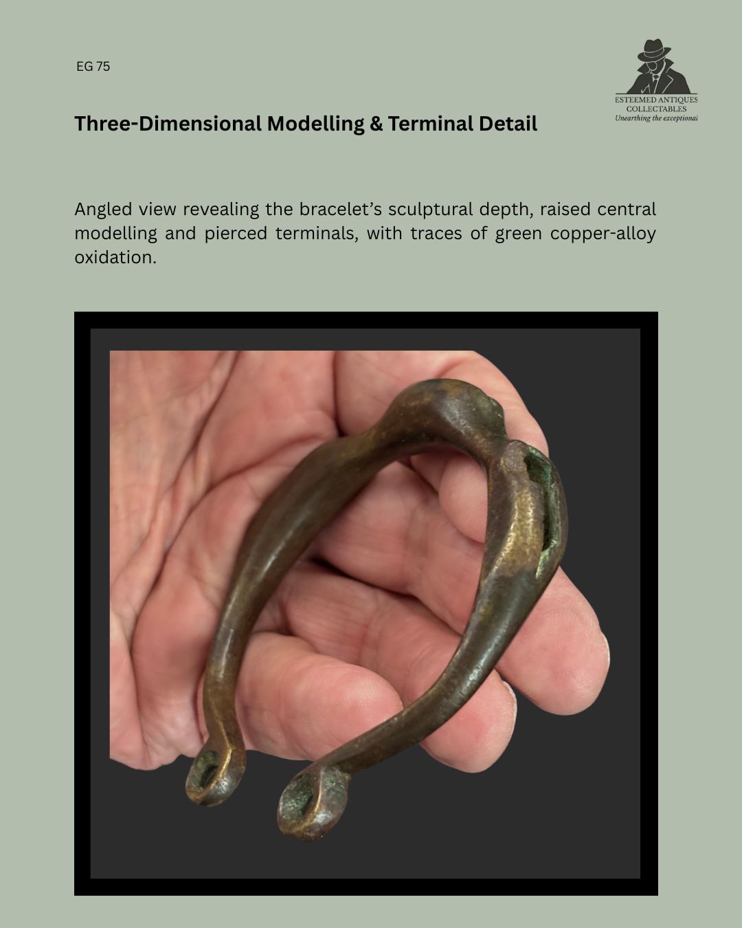 Dan-Attributed Copper-Alloy Bracelet, Côte d’Ivoire / Liberia, Early 20th Century