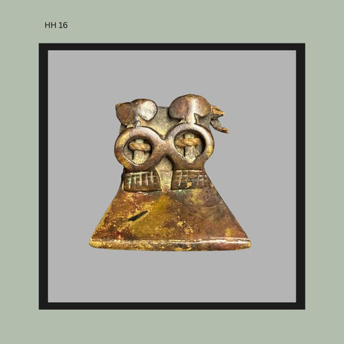 in Akan belief systems, gold dust was considered pure and potent, and leather acted as a respectful barrier between sacred material and raw metal.