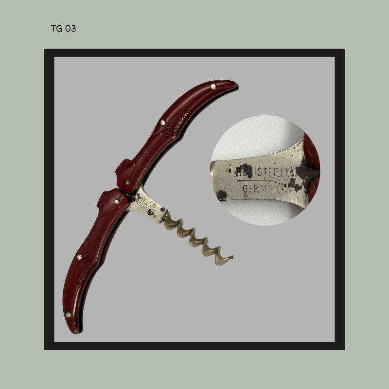 Rare Ernst Lesser's Folding Shoes Corkscrew