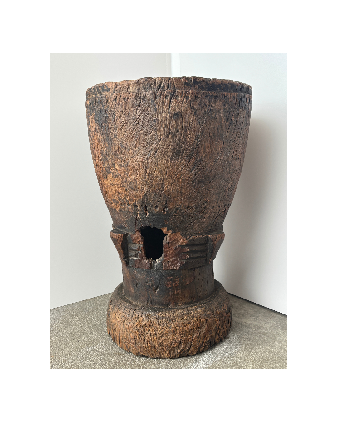 Venda Wooden Mielie Stamper, Mortar and Pestle, South Africa, Mid-20th Century