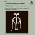 James Heeley's Patent No. 6006 A1 Double Lever mechanical corkscrew with nickel-plated metal frame, marked "A1 Heeley's Double Lever" and retailed by Buss & Sons, Manchester, a later production example dating to circa 1905–1925 from the Thomas Guenther Collection.