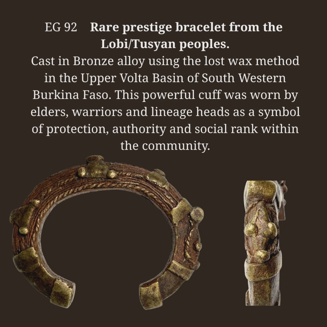 Rare prestige bracelet from the Lobi/Tusyan people.