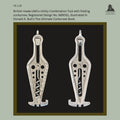 Front and rear views of a British-made UMCo utility combination tool with integrated folding corkscrew, Registered Design No. 689051, showing the cast metal body, bottle opener, screwdriver tip, and folding worm, illustrated in Donald A. Bull's The Ultimate Corkscrew Book.